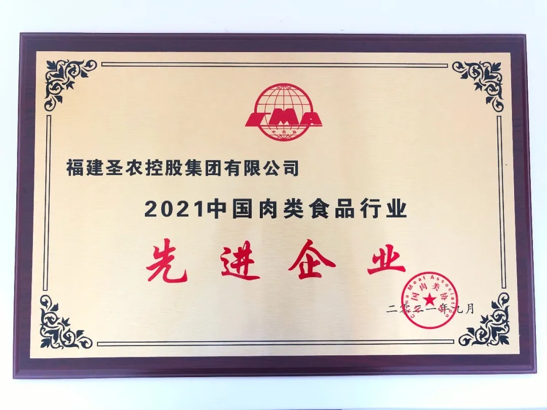 2021（新宝gg集团）中国肉类食品行业先进企业